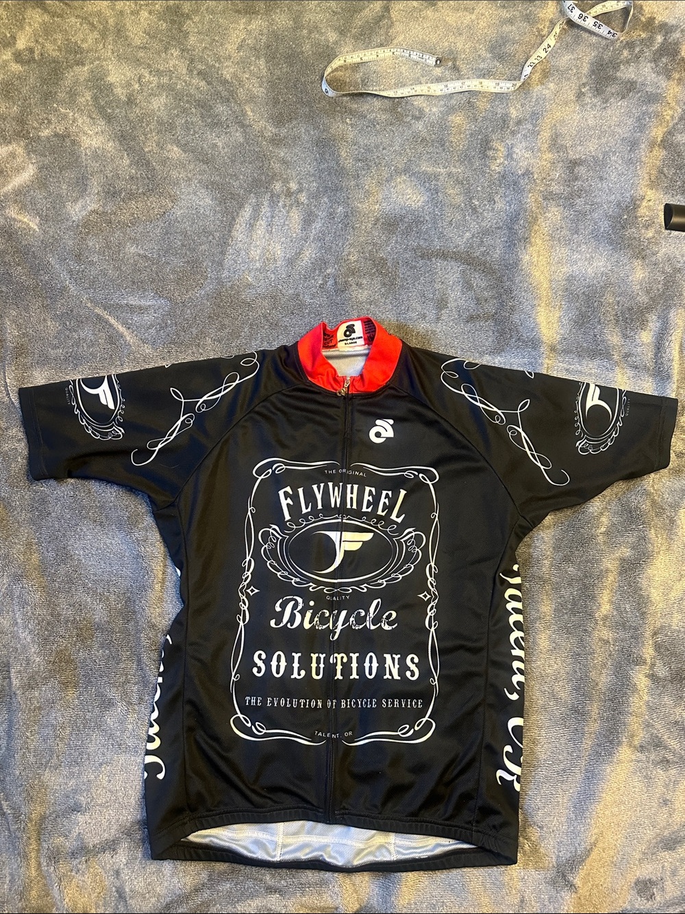 Men's Black Cycling Jersey